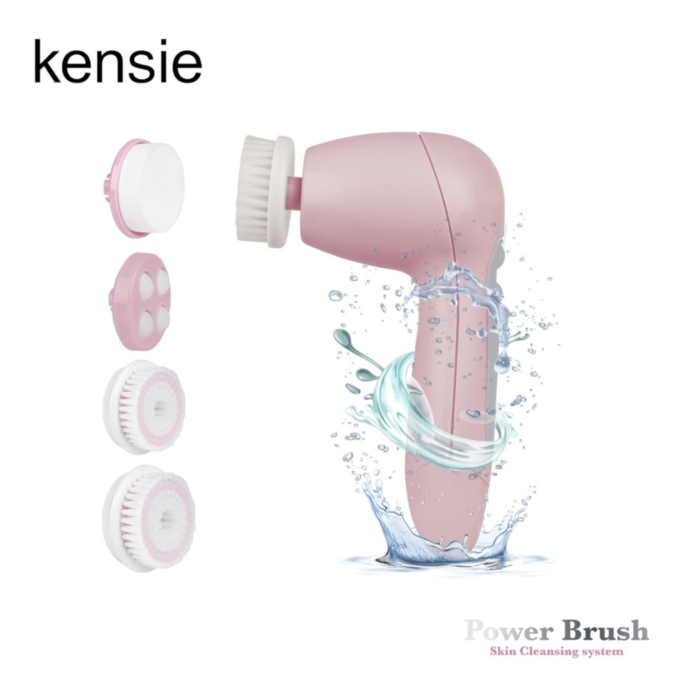 NEW Kensie Power Brush 5 in 1 Cleansing System Advanced Facial Cleansing